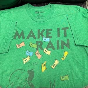 Hasbro Monopoly “Make It Rain” T-Shirt Size M